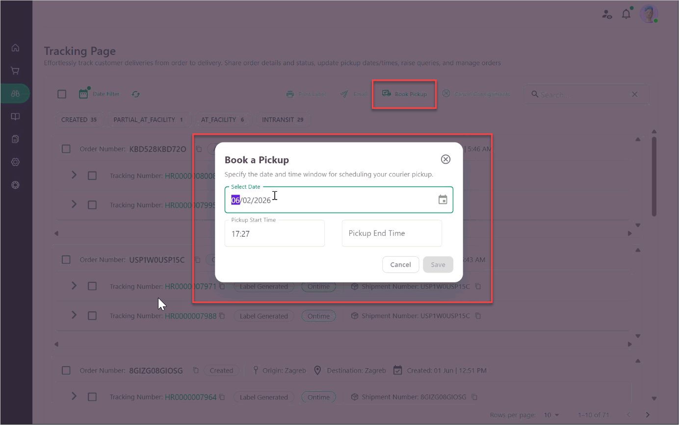 Flexible Merchant Pickup Requests