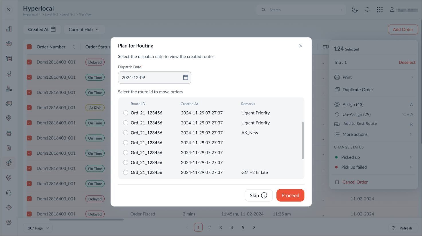 Ability to add ad-hoc shipment addition to best Route