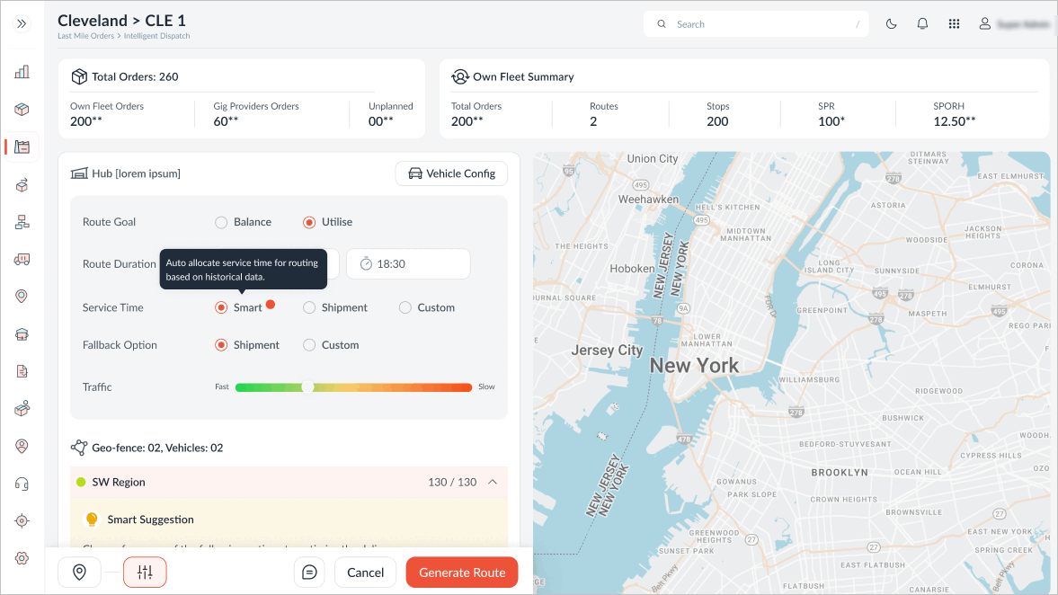 Elevating Route Accuracy with Smart Service Time