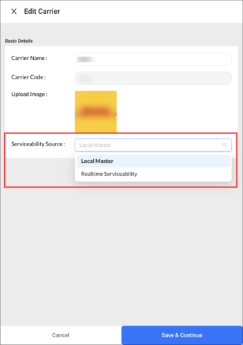 Carrier allocation using real-time serviceability data