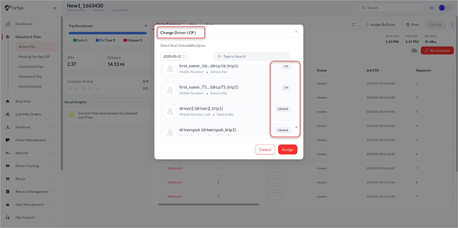 Improved Order Assignment for Cross-Hub Operations