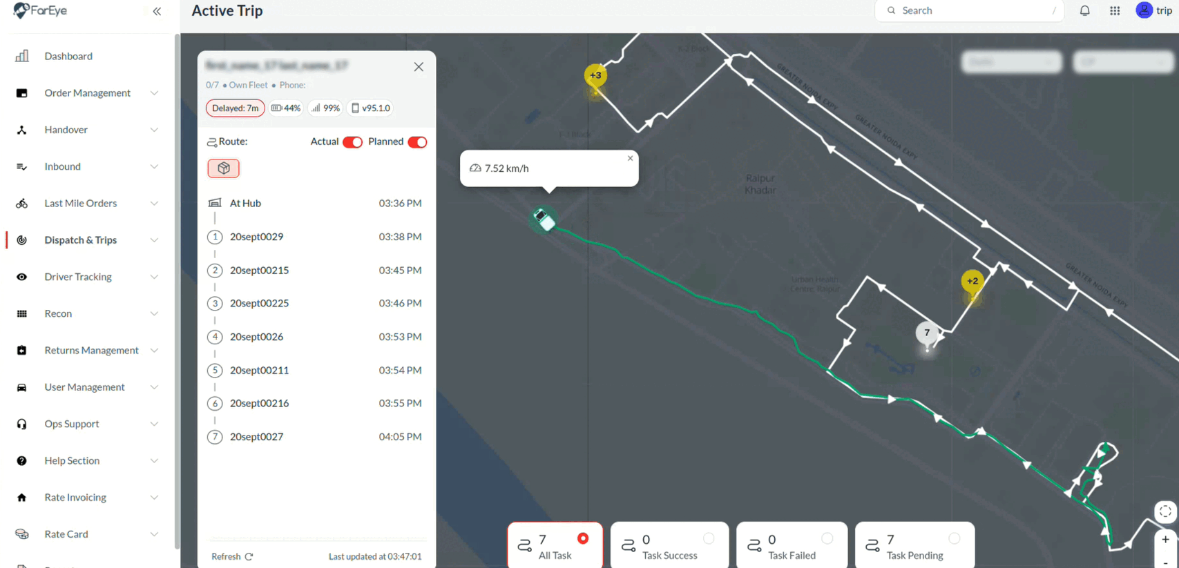 All-New Driver Tracking Map for Better Operational Control